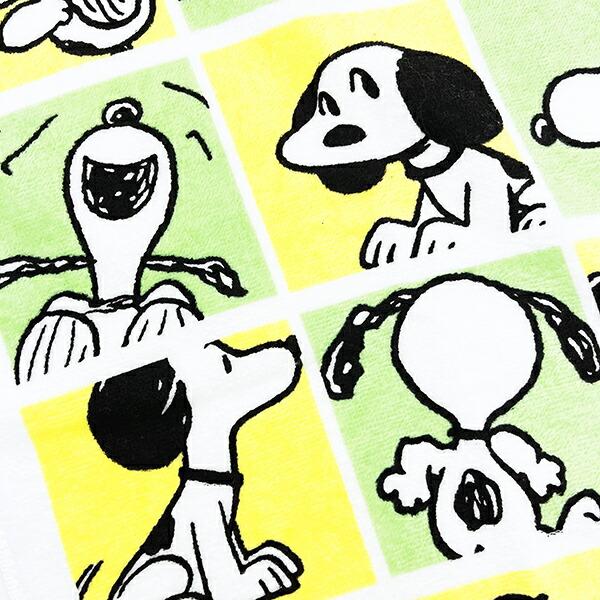 スヌーピー プリント フェイスタオル PEANUTS 75th 日本製 SNOOPY 商品画像2：キャラグッズPERFECT WORLD TOKYO