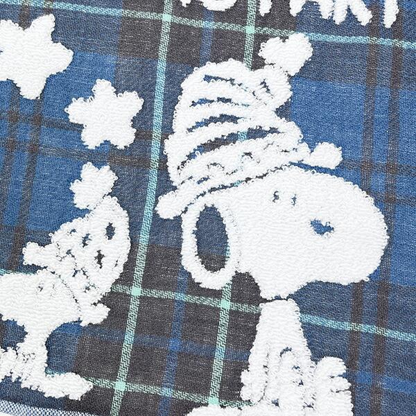 スヌーピー 今治 ミニタオル ブルー 西川 日本製 SNOOPY 商品画像2：キャラグッズPERFECT WORLD TOKYO
