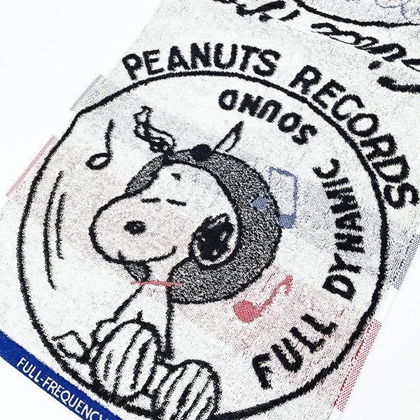 スヌーピー フェイスタオル レコード 今治タオル アイボリー SNOOPY  西川 商品画像2：キャラグッズPERFECT WORLD TOKYO
