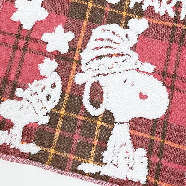 スヌーピー 今治 ミニタオル レッド 西川 日本製 SNOOPY 商品画像2：キャラグッズPERFECT WORLD TOKYO
