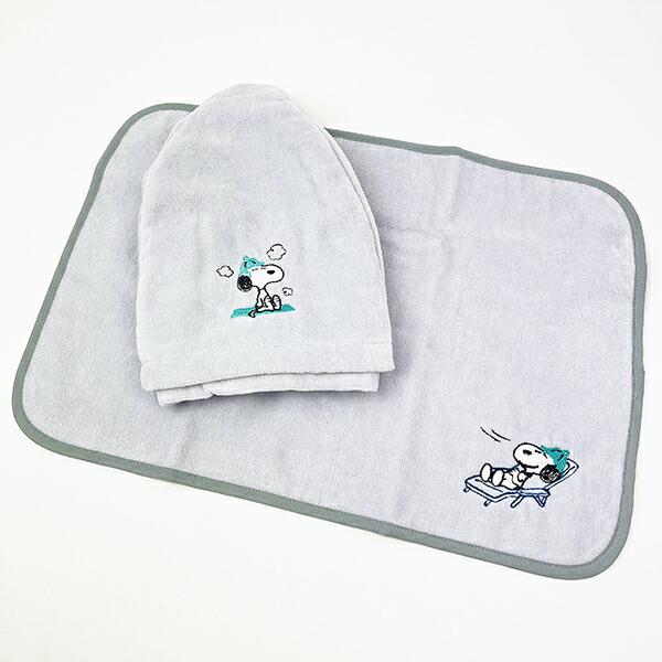 スヌーピー サウナハット 今治タオル SNOOPY グレー 西川 商品画像5：キャラグッズPERFECT WORLD TOKYO