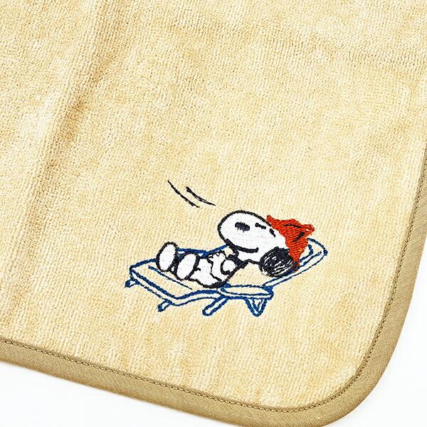 スヌーピー サウナマット 今治タオル SNOOPY ベージュ 西川 商品画像2：キャラグッズPERFECT WORLD TOKYO