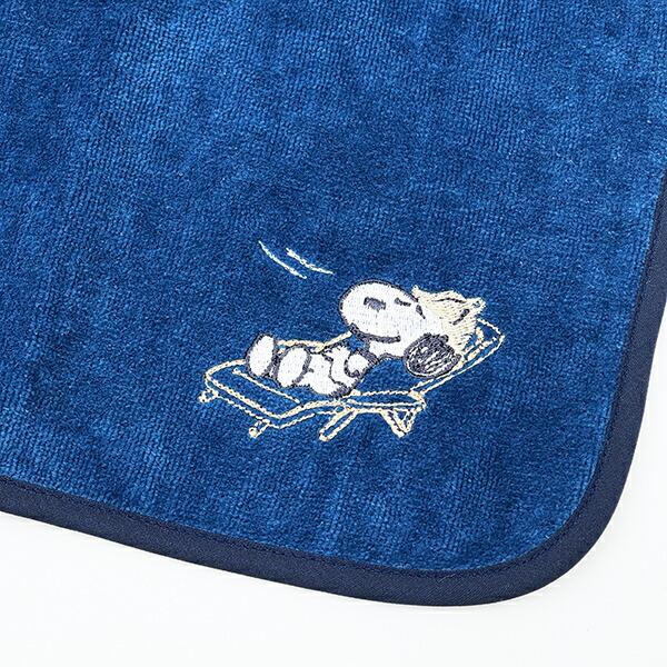 スヌーピー サウナマット 今治タオル SNOOPY ネイビー 西川 商品画像2：キャラグッズPERFECT WORLD TOKYO