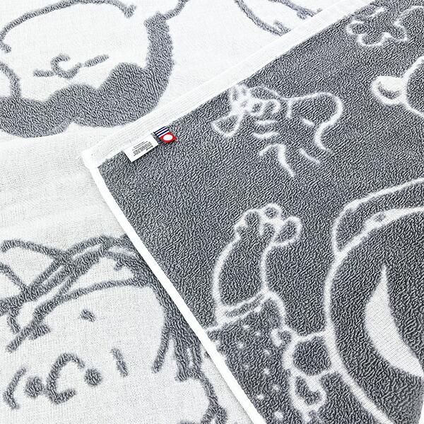 スヌーピー バスタオル ホワイト 今治タオル 西川 日本製 SNOOPY 商品画像3：キャラグッズPERFECT WORLD TOKYO