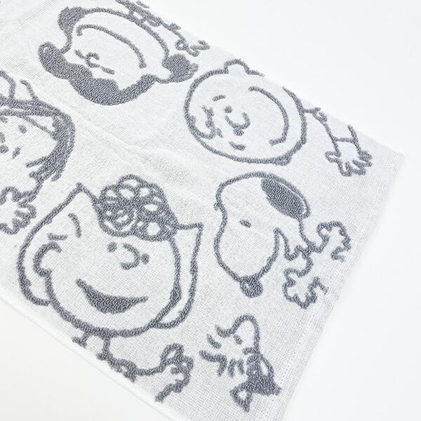 スヌーピー フェイスタオル ホワイト 今治タオル 西川 日本製 SNOOPY 商品画像2：キャラグッズPERFECT WORLD TOKYO