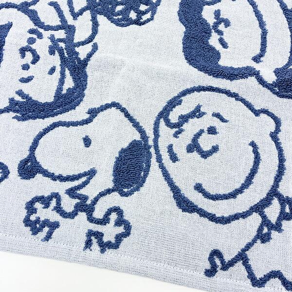 スヌーピー ウォッシュタオル ブルー 今治タオル 西川 日本製 SNOOPY 商品画像2：キャラグッズPERFECT WORLD TOKYO