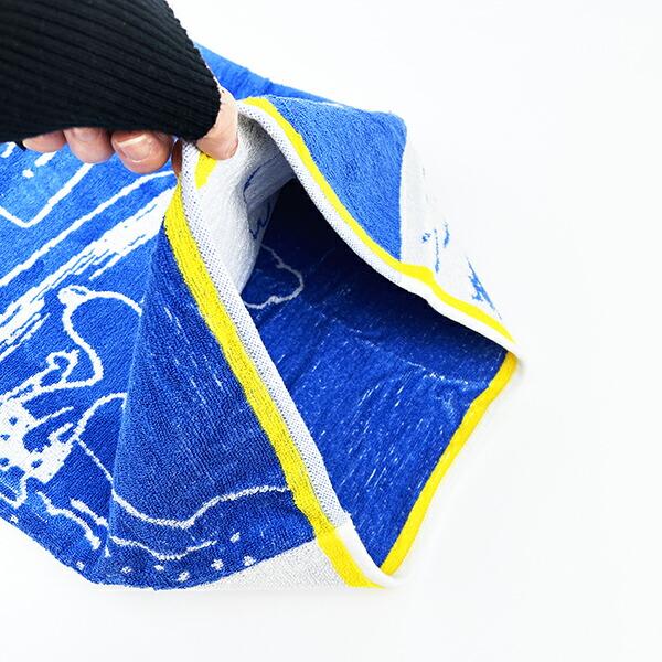 スヌーピー のびのびピローケース Surf ブルー 枕カバー 寝具 パイル地 SNOOPY 商品画像4：キャラグッズPERFECT WORLD TOKYO