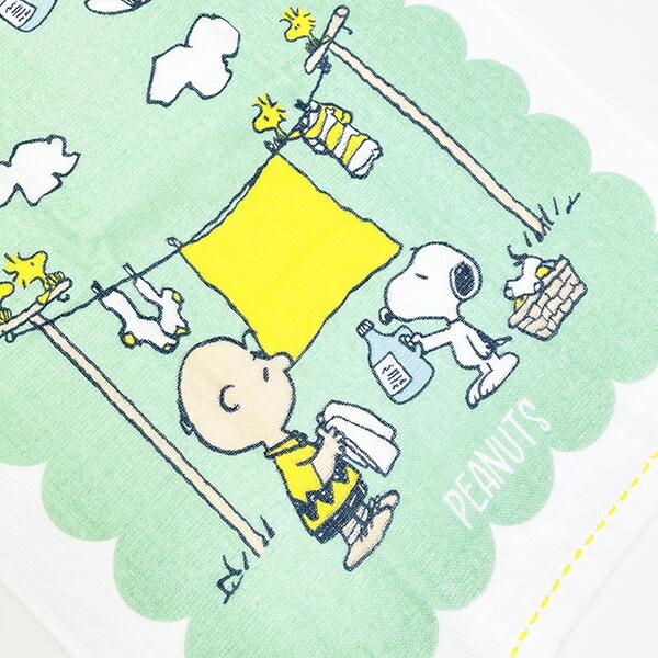 スヌーピー ふんわりガーゼタオル フェイスタオル 洗濯 西川 SNOOPY 商品画像2：キャラグッズPERFECT WORLD TOKYO