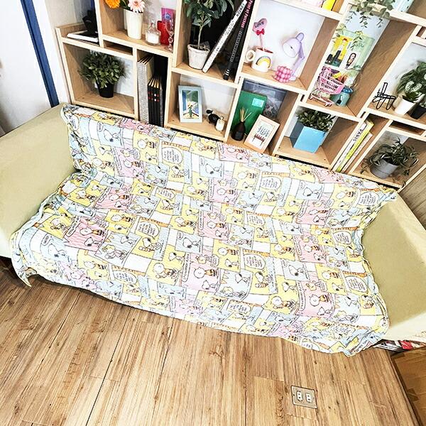 スヌーピー Ice Cream comics クールケット イエロー ひんやり SNOOPY 寝具 西川 商品画像2：キャラグッズPERFECT WORLD TOKYO