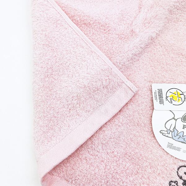スヌーピー PEANUTS 75th かるわた フェイスタオル ピンク 今治 日本製 西川 SNOOPY 商品画像3：キャラグッズPERFECT WORLD TOKYO