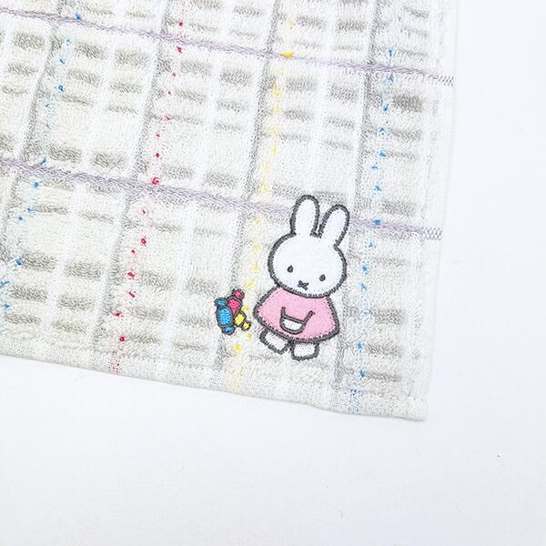 ミッフィー miffy ミニタオル きゃらめる柄 アイボリー ハンカチ 西川 商品画像2：キャラグッズPERFECT WORLD TOKYO