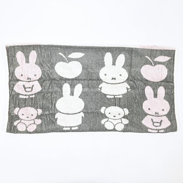 ミッフィー miffy のびのびタオルピローケース ボリス グレー 西川 商品画像3：キャラグッズPERFECT WORLD TOKYO