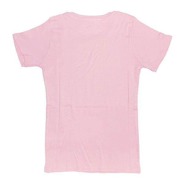 水森亜土 恋人柄 オーガニックコットン半袖Tシャツ(L) ライトピンク アパレル 商品画像3：キャラグッズPERFECT WORLD TOKYO