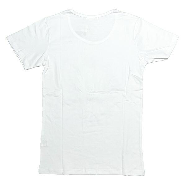 水森亜土 お花の少女柄 プリント半袖Tシャツ(L) ホワイト アパレル 商品画像3：キャラグッズPERFECT WORLD TOKYO