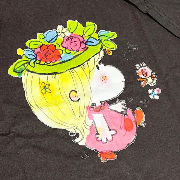 水森亜土 スーパーBIGTシャツ(L) ワンピース チャコール アパレル 商品画像2：キャラグッズPERFECT WORLD TOKYO