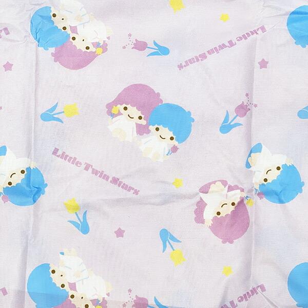 サンリオ リトルツインスターズ ポケット付きエコバッグ かばん お買い物 ピンク 商品画像2：キャラグッズPERFECT WORLD TOKYO