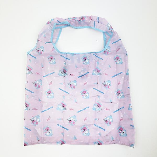 サンリオ ハンギョドン ポケット付きエコバッグ かばん お買い物 ピンク