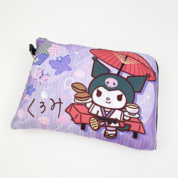 サンリオ クロミ 折りたたみエコバッグ 和雑貨シリーズ パープル Sanrio 商品画像6：キャラグッズPERFECT WORLD TOKYO