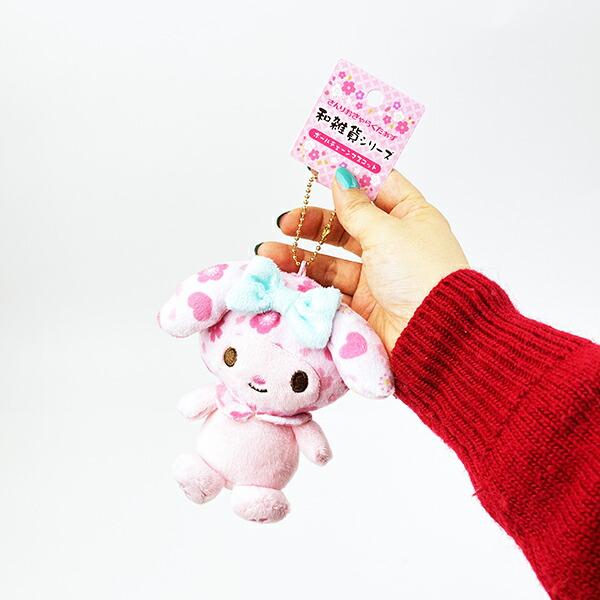 サンリオ 和雑貨シリーズ ボールチェーンマスコット マイメロディ ぬいぐるみ キーホルダー Sanrio 商品画像4：キャラグッズPERFECT WORLD TOKYO