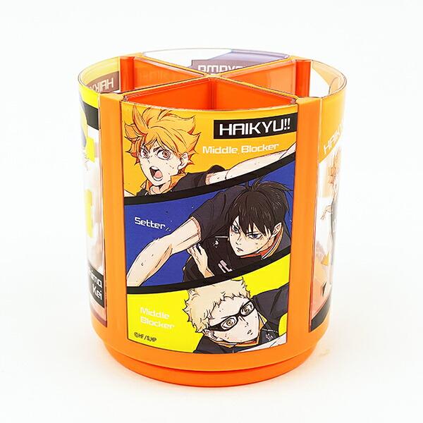 ハイキュー!! 烏野高校 回るペンスタンド 少年ジャンプ 文具 オレンジ 商品画像4：キャラグッズPERFECT WORLD TOKYO