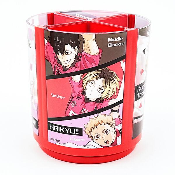 ハイキュー!! 音駒高校 回るペンスタンド  少年ジャンプ 文具 レッド 商品画像4：キャラグッズPERFECT WORLD TOKYO