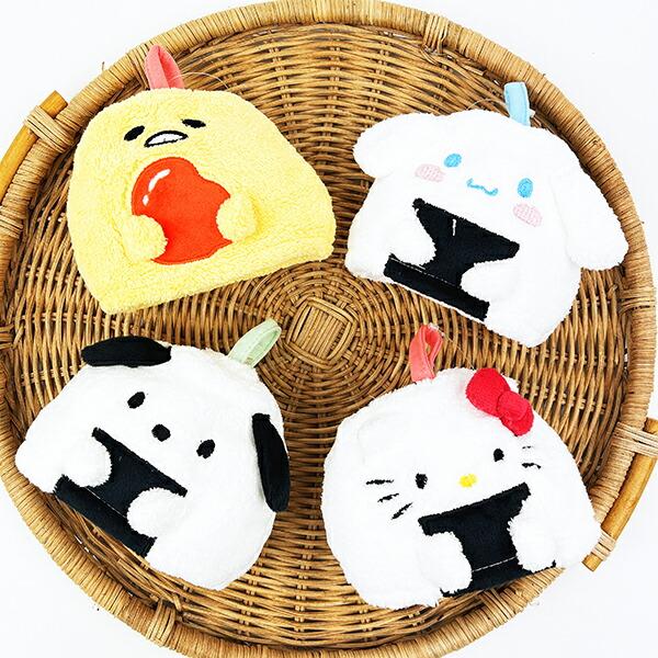 サンリオ おにぎり お手拭きマスコット シナモロール タオル 日本 Sanrio 商品画像6：キャラグッズPERFECT WORLD TOKYO