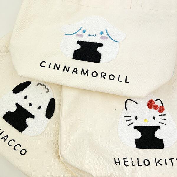サンリオ ポチャッコ 帆布サガラ刺繍ミニトートバッグ おにぎりシリーズ  Sanrio 商品画像5：キャラグッズPERFECT WORLD TOKYO