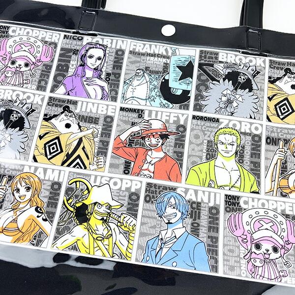 ワンピース ONE PIECE 麦わらの一味 ビニールボストンバッグ キッズ スクール 商品画像2：キャラグッズPERFECT WORLD TOKYO