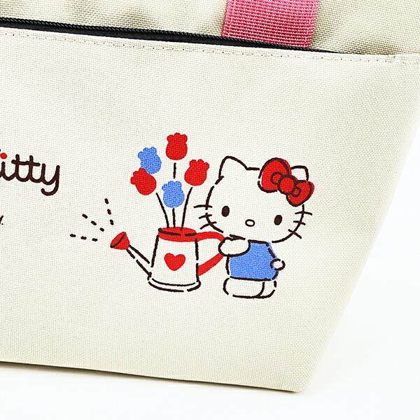サンリオ ハローキティ ポケット付きクーラーバッグ ランチ Sanrio 商品画像2：キャラグッズPERFECT WORLD TOKYO
