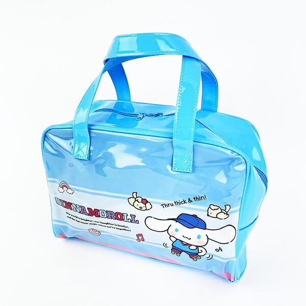 サンリオ シナモロール ビニールボストンバッグ キッズ スクール Sanrio 商品画像3：キャラグッズPERFECT WORLD TOKYO