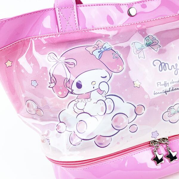 サンリオ マイメロディ ポケット付きビニールボストンバッグ キッズ スクール Sanrio 商品画像2：キャラグッズPERFECT WORLD TOKYO