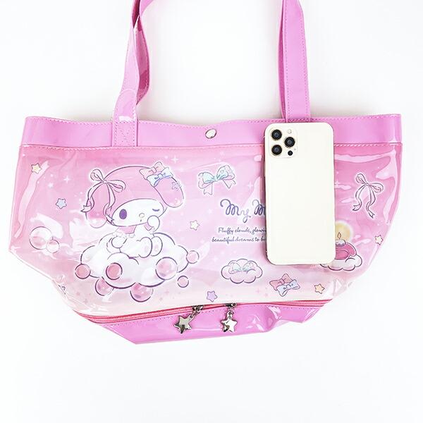 サンリオ マイメロディ ポケット付きビニールボストンバッグ キッズ スクール Sanrio 商品画像6：キャラグッズPERFECT WORLD TOKYO
