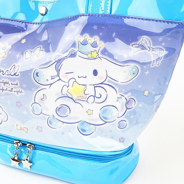 サンリオ シナモロール ポケット付きビニールボストンバッグ キッズ スクール Sanrio 商品画像2：キャラグッズPERFECT WORLD TOKYO