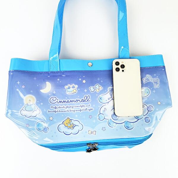 サンリオ シナモロール ポケット付きビニールボストンバッグ キッズ スクール Sanrio 商品画像6：キャラグッズPERFECT WORLD TOKYO