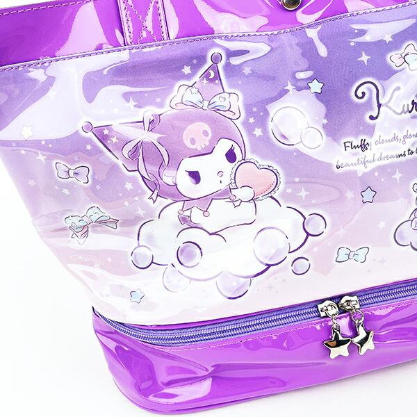 サンリオ クロミ ポケット付きビニールボストンバッグ キッズ スクール Sanrio 商品画像2：キャラグッズPERFECT WORLD TOKYO
