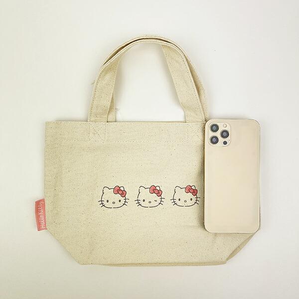 サンリオ ハローキティ  帆布ミニトートバッグ Sanrio 商品画像3：キャラグッズPERFECT WORLD TOKYO