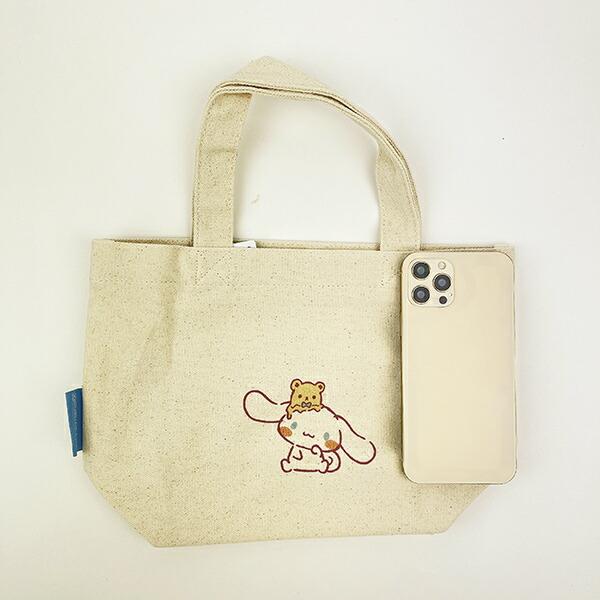 サンリオ シナモロール  帆布ミニトートバッグ シナモン Sanrio 商品画像3：キャラグッズPERFECT WORLD TOKYO