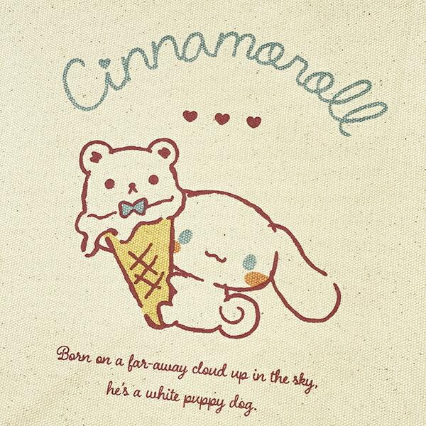 サンリオ シナモロール 帆布トートバッグ シナモン Sanrio 商品画像2：キャラグッズPERFECT WORLD TOKYO