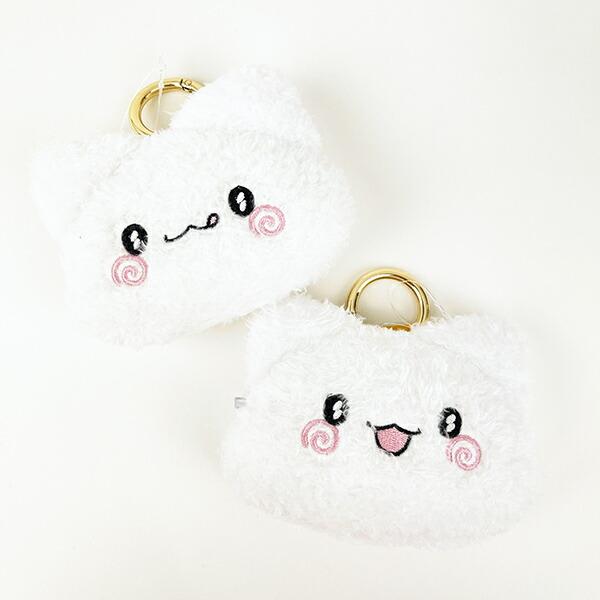 サンリオ はなまるおばけ 舌ぺろ カナビラ付きミニフェイスポーチ ふんわり光るシリーズ Sanrio 商品画像7：キャラグッズPERFECT WORLD TOKYO