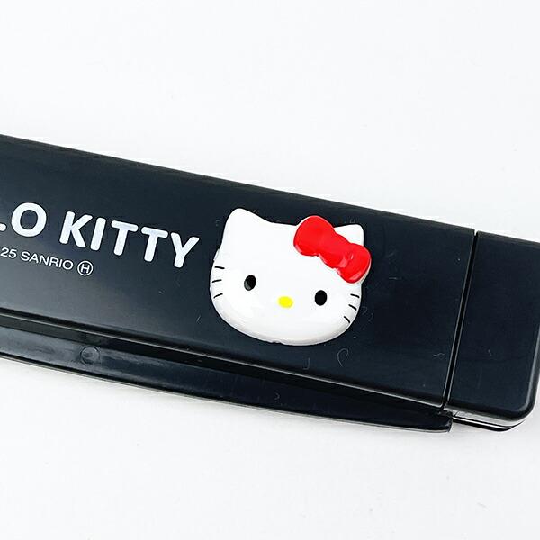 サンリオ ハローキティ 折りたたみミラー付きコーム ブラック Sanrio 商品画像2：キャラグッズPERFECT WORLD TOKYO