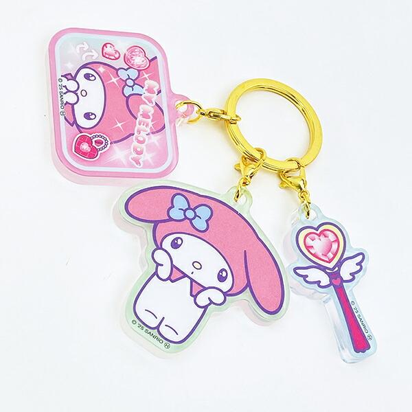 サンリオ マイメロディ 3連アクリルキーホルダー 胸キュンメモリーズ Sanrio 商品画像2：キャラグッズPERFECT WORLD TOKYO