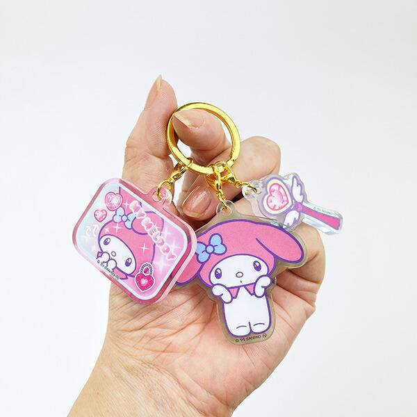 サンリオ マイメロディ 3連アクリルキーホルダー 胸キュンメモリーズ Sanrio 商品画像3：キャラグッズPERFECT WORLD TOKYO