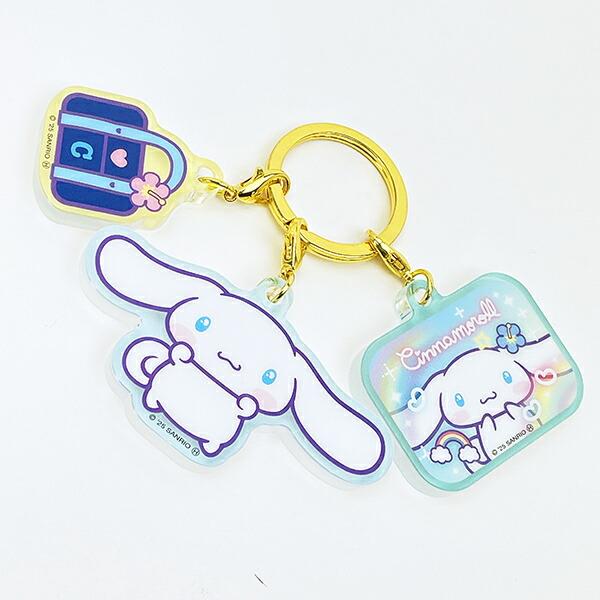 サンリオ シナモロール 3連アクリルキーホルダー 胸キュンメモリーズ シナモン Sanrio 商品画像2：キャラグッズPERFECT WORLD TOKYO