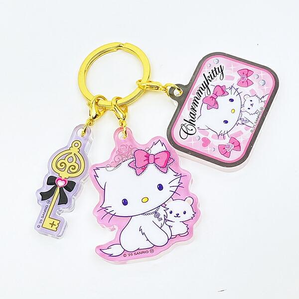 サンリオ チャーミーキティ 3連アクリルキーホルダー 胸キュンメモリーズ Sanrio 商品画像2：キャラグッズPERFECT WORLD TOKYO