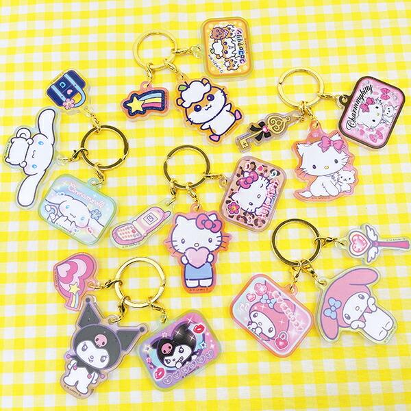 サンリオ チャーミーキティ 3連アクリルキーホルダー 胸キュンメモリーズ Sanrio 商品画像4：キャラグッズPERFECT WORLD TOKYO
