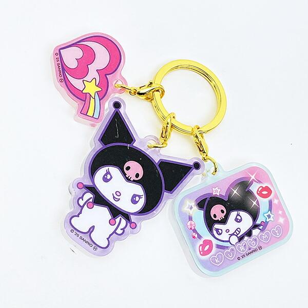 サンリオ クロミ 3連アクリルキーホルダー 胸キュンメモリーズ Sanrio 商品画像2：キャラグッズPERFECT WORLD TOKYO