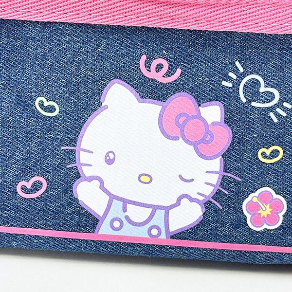 サンリオ ハローキティ デニムポーチ 胸キュンメモリーズ 平成レトロ Sanrio 商品画像2：キャラグッズPERFECT WORLD TOKYO