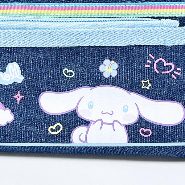 サンリオ シナモロール デニムポーチ 胸キュンメモリーズ 平成レトロ シナモン Sanrio 商品画像2：キャラグッズPERFECT WORLD TOKYO