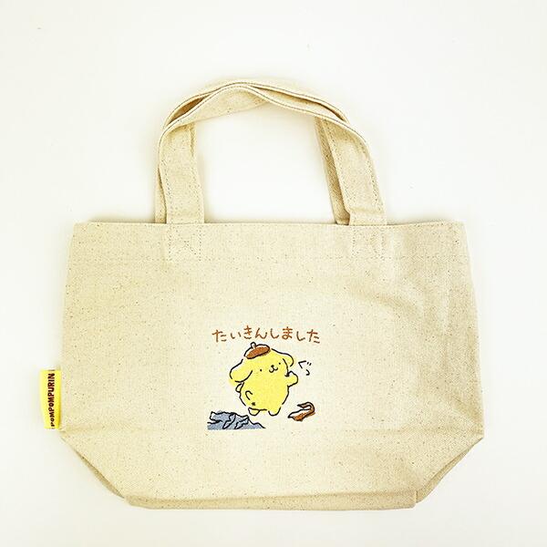サンリオ ポムポムプリン ミニトートバッグ がんばらないシリーズ ランチ  Sanrio 商品画像3：キャラグッズPERFECT WORLD TOKYO