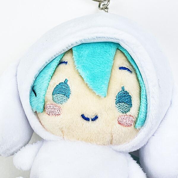 サンリオ 初音ミク×シナモロール カラビナ付きマスコット きぐるみ シナモン Sanrio 商品画像2：キャラグッズPERFECT WORLD TOKYO